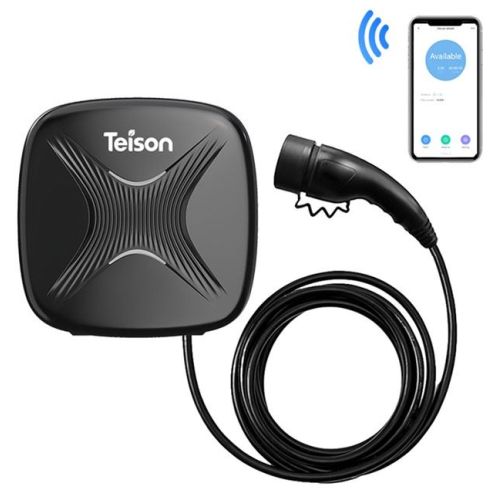 1-TEISON Smart Wallbox Type2 7.4kw Wi-Fi Câble de recharge véhicule électrique